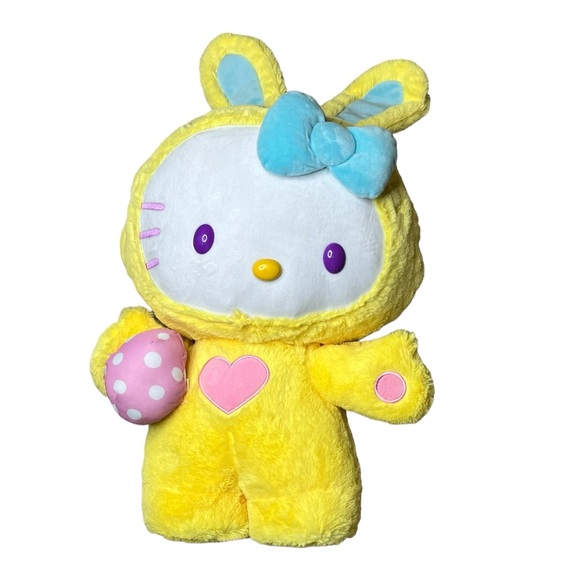 Hello Kitty Sanrio Yellow Bunny Easter Greeter Plush 2020 CVS Exclusive 19" - Picture 3 of 7